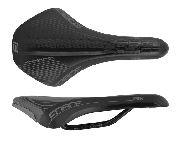 Sedlo Force Rik + Športové Čierna Mat/Lesk