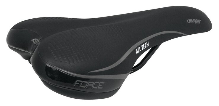 Sedlo Force sedlo Comfort Gel Tech Čierna