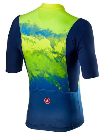 Pánsky dres Castelli Polvere Yellow Fluo