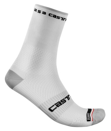 Ponožky Castelli Rosso Corsa Pro 15 White