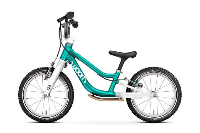 Detské odrážadlo Woom 1 GO Plus Metallic Turquoise