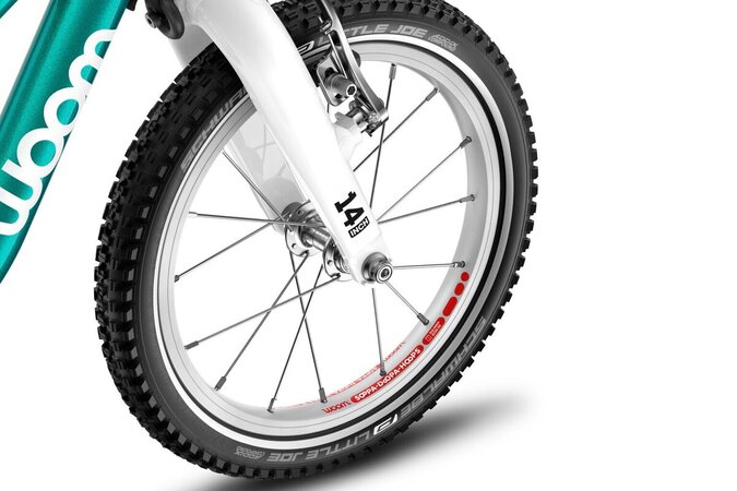 Detské odrážadlo Woom 1 GO Plus Metallic Turquoise