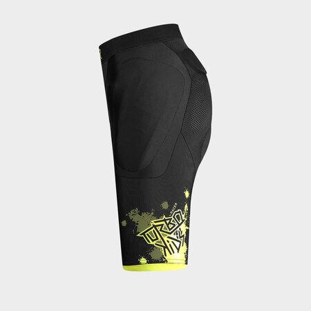 Cyklistické kraťasy s chráničom Racer Motion Short Kid Black
