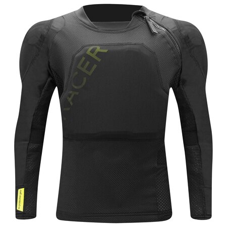 Cyklistický dres s integrovaným chráničom Racer Motion JKT Kid Black