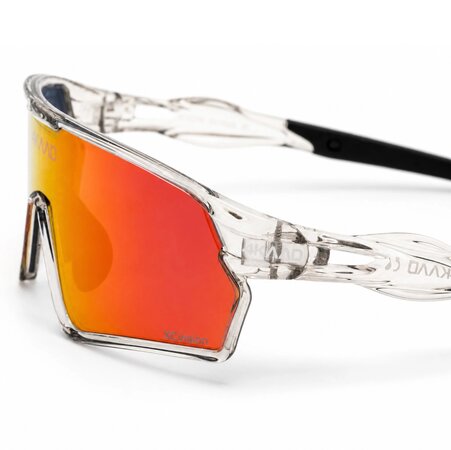 Cyklistické okuliare 4KAAD Skyran JR Clear Black/Red Multi Layer Mirror