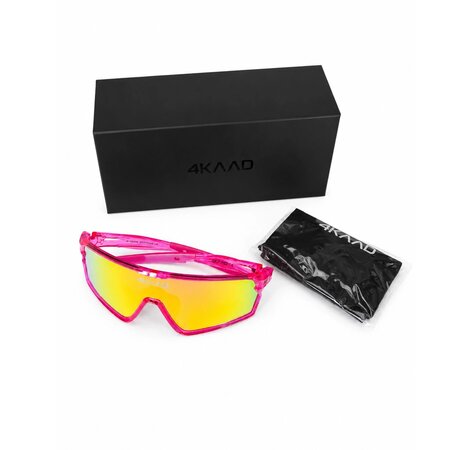 Cyklistické okuliare 4KAAD Skyran JR Pink Clear/Pink Multi Layer Mirror