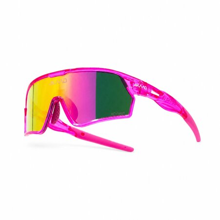 Cyklistické okuliare 4KAAD Skyran JR Pink Clear/Pink Multi Layer Mirror