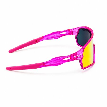 Cyklistické okuliare 4KAAD Skyran JR Pink Clear/Pink Multi Layer Mirror