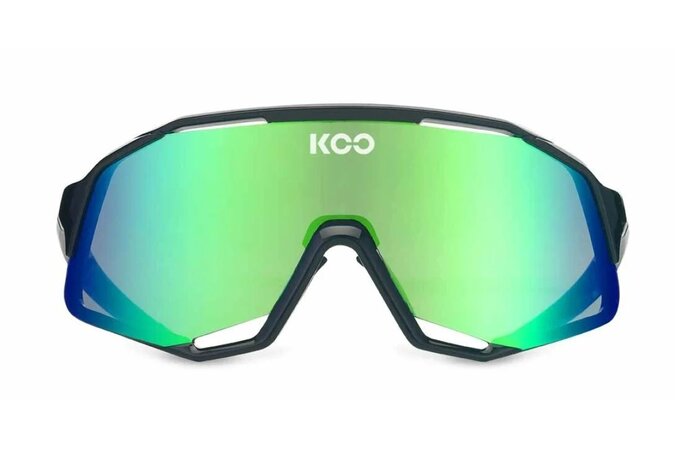 Cyklistické okuliare KOO Demos Black/Green Mirror