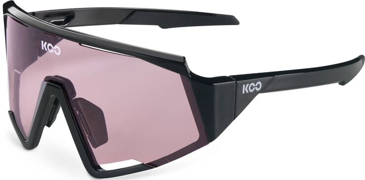 Cyklistické okuliare KOO Spectro Black/Photochromic Pink