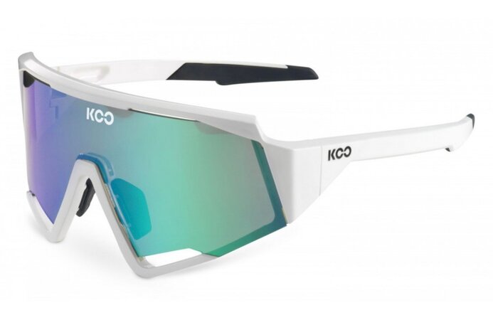 Cyklistické okuliare KOO Spectro White/Green Mirror