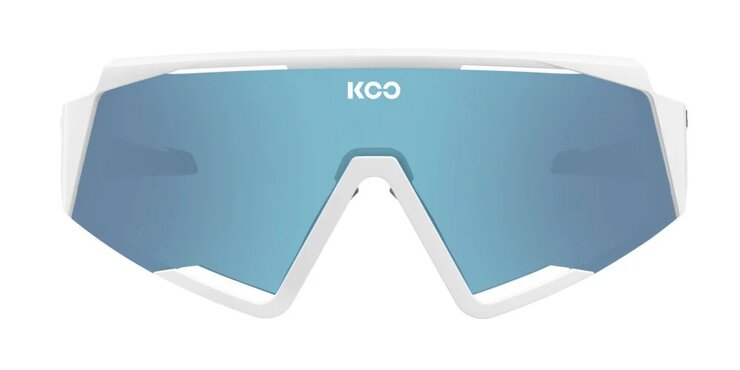 Cyklistické okuliare KOO Spectro White/Photochromic Turquoise Mirror