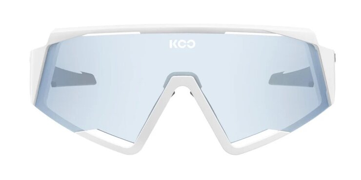 Cyklistické okuliare KOO Spectro White/Photochromic Turquoise Mirror