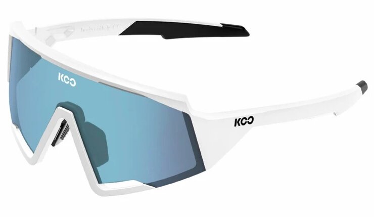 Cyklistické okuliare KOO Spectro White/Photochromic Turquoise Mirror