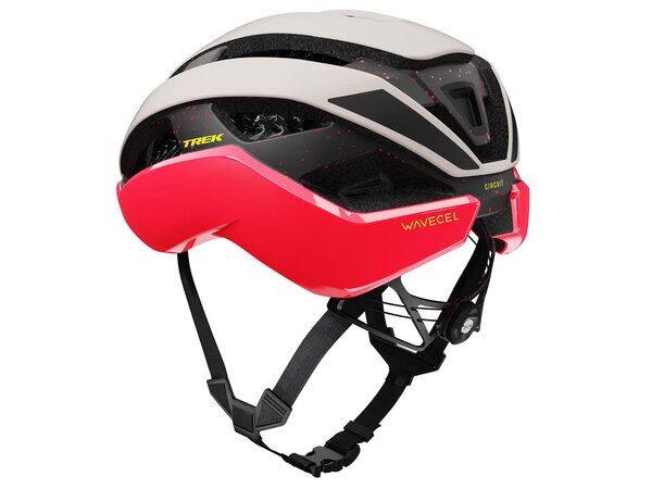 Cyklistická prilba Trek Circuit Wavecel Era White/Radioactive Cora