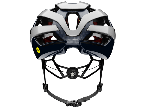 Cestná cyklistická prilba Trek Velocis Mips Krištáľová Biela/Modrá