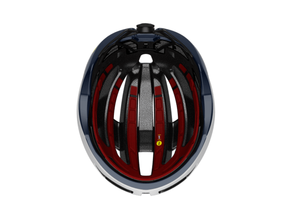 Cestná cyklistická prilba Trek Velocis Mips Krištáľová Biela/Modrá