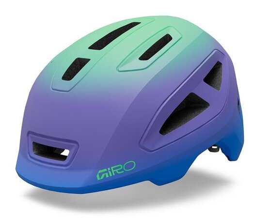 Cyklistická prilba Giro Scamp II Mat Blue Jewel/Vivid Green Fade