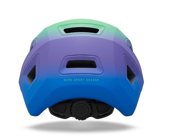 Cyklistická prilba Giro Scamp II Mat Blue Jewel/Vivid Green Fade