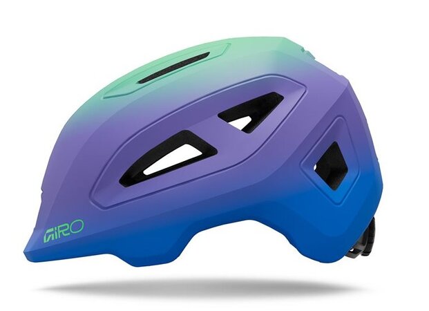 Cyklistická prilba Giro Scamp II Mat Blue Jewel/Vivid Green Fade