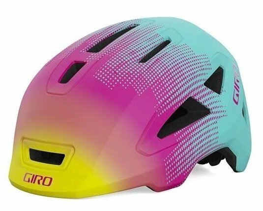 Prilba Giro Scamp II Mat Teal/Pink Towers