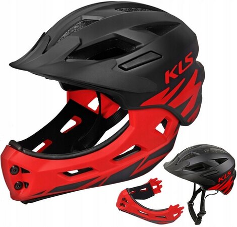 Detská full face prilba Kellys Sprout Anthracite/Red Detská full face prilba Kellys Sprout Anthracite/Red