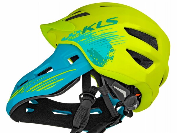 Detská full face prilba Kellys Sprout Lime