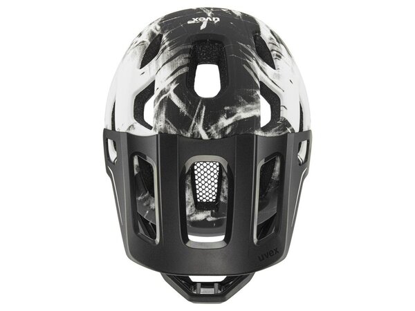 Prilba Uvex React Jr Fullface Black/White Matt