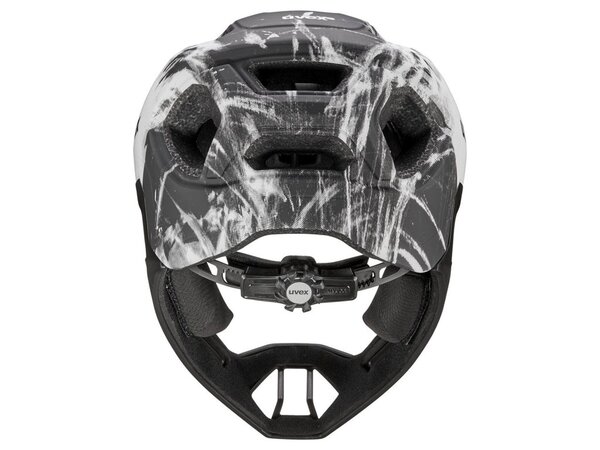 Prilba Uvex React Jr Fullface Black/White Matt