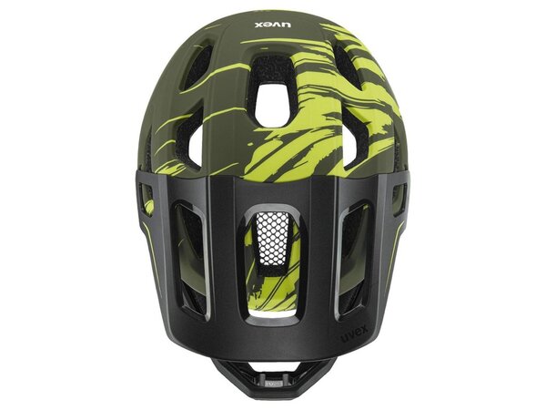 Prilba Uvex React Jr Fullface Dark Olive Matt