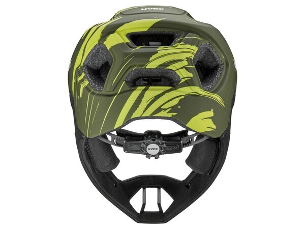 Prilba Uvex React Jr Fullface Dark Olive Matt