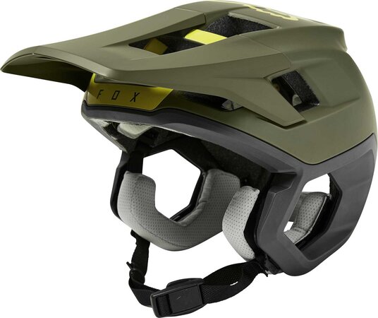 Cyklistická prilba Fox Racing Dropframe Pro Helmet Olive Green