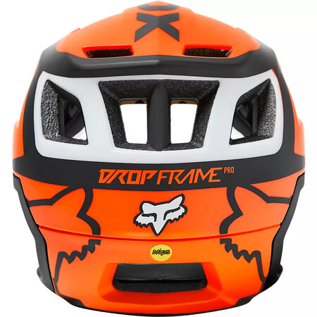 Cyklistická prilba Fox Racing Dropframe Pro Dvide Ce Fluo Orange
