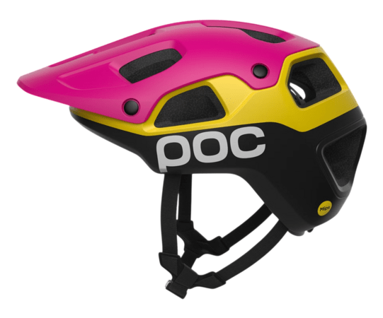 Cyklistická prilba POC Cularis Pure Rhos Red Matt/Citrine Yellow Matt