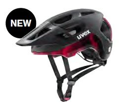 Prilba Uvex React MIPS Black / Ruby Red Matt