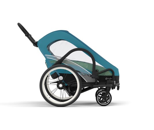 Cyklistický vozík Cybex Zeno Bike One Black Maliblue/Mid Turquoise