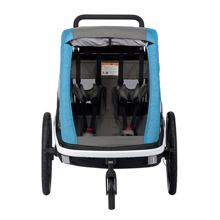 Cyklistický vozík Hamax Avenida Twin Šedá/Modrá