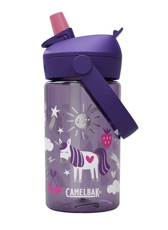 Detská fľaša Camelbak Thrive Flip Straw Kids 0,4 l Unicorn Party