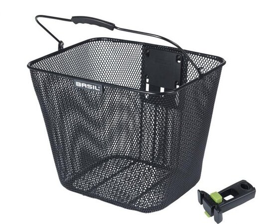 Predný košík na bicykel Basil Bilbao Čierna
