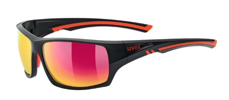 Okuliare UVEX sportstyle 222 Pola Black Mat Red S3