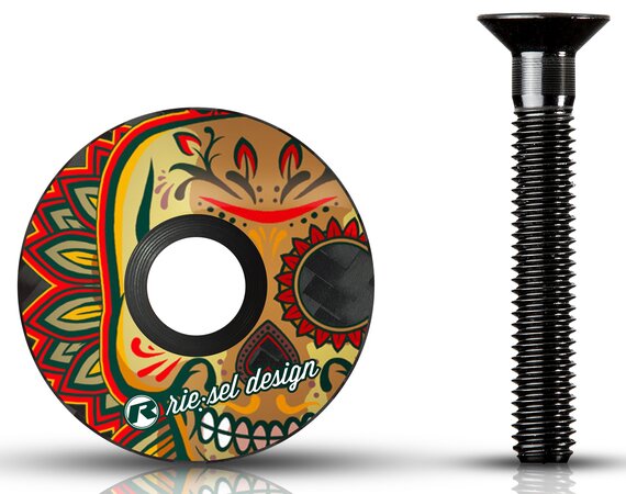 Karbónové viečko Rie:sel Design Stem Cap Los Muertos