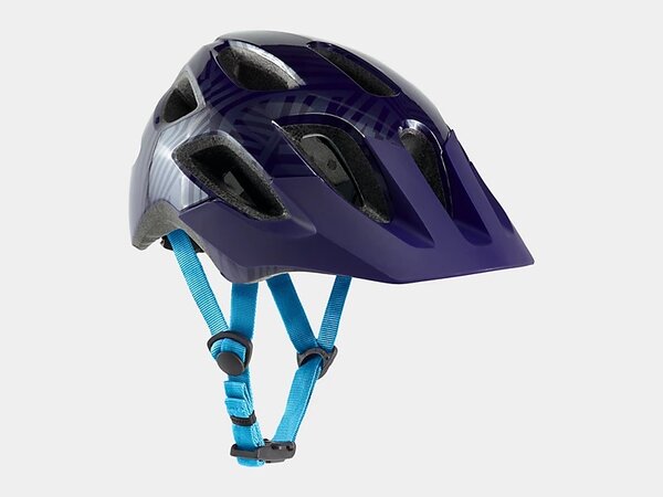 Prilba Bontrager Tyro Youth Bike Helmet Purple Abyss/Azure