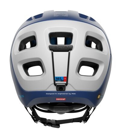 Prilba POC Tec Race SPIN lead blue /hydrogen white matt