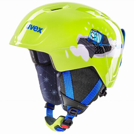 Lyžiarska Prilba Uvex Manic Lime Caterpillar