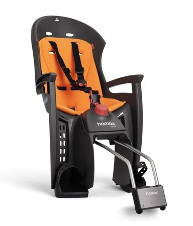 Detská sedačka s uzamykateľným držiakom Hamax Siesta Grey/Orange