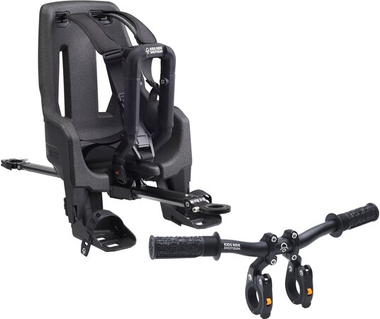 Kombinovaná sada prednej detskej sedačky/riadidiel Kids Ride Shotgun Pro Evo MTB