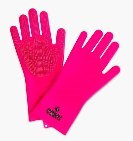 Čistiace rukavice Muc-Off Deep Scrubber Gloves Pink