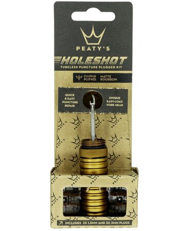 Sada Peaty's Holeshot Tubeless Puncture Plugger Kit Black