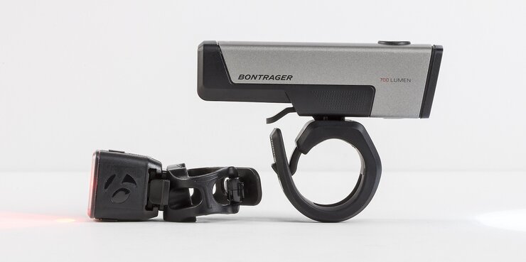 Sada svetiel Bontrager Ion Comp R/Flare R City Set Metal