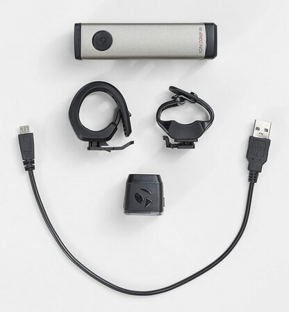 Sada svetiel Bontrager Ion Comp R/Flare R City Set Metal